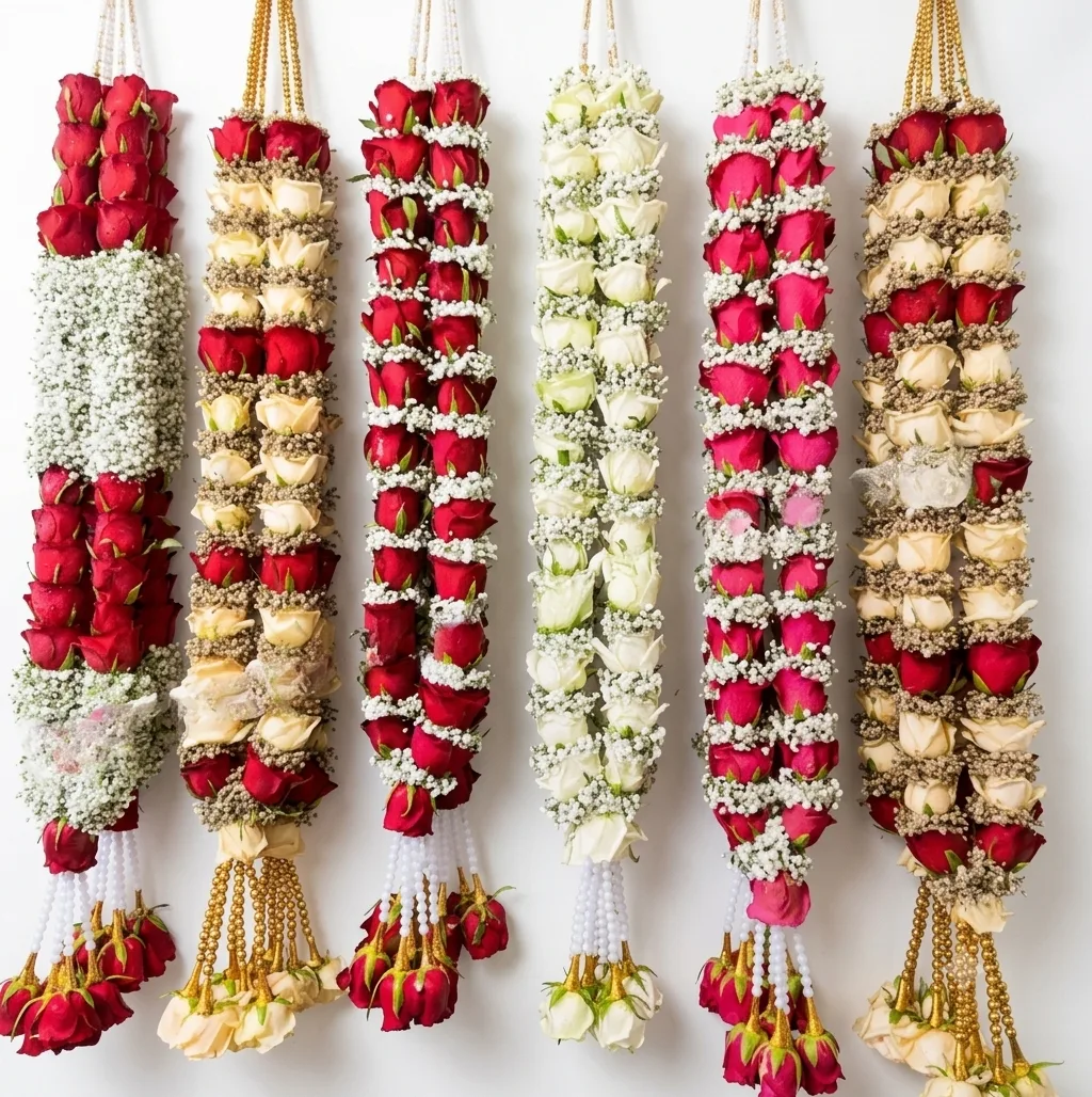 Roses Babybreath Garlands